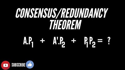what is consensus theorem / redundancy theorem ?|| Explained QUICK!!