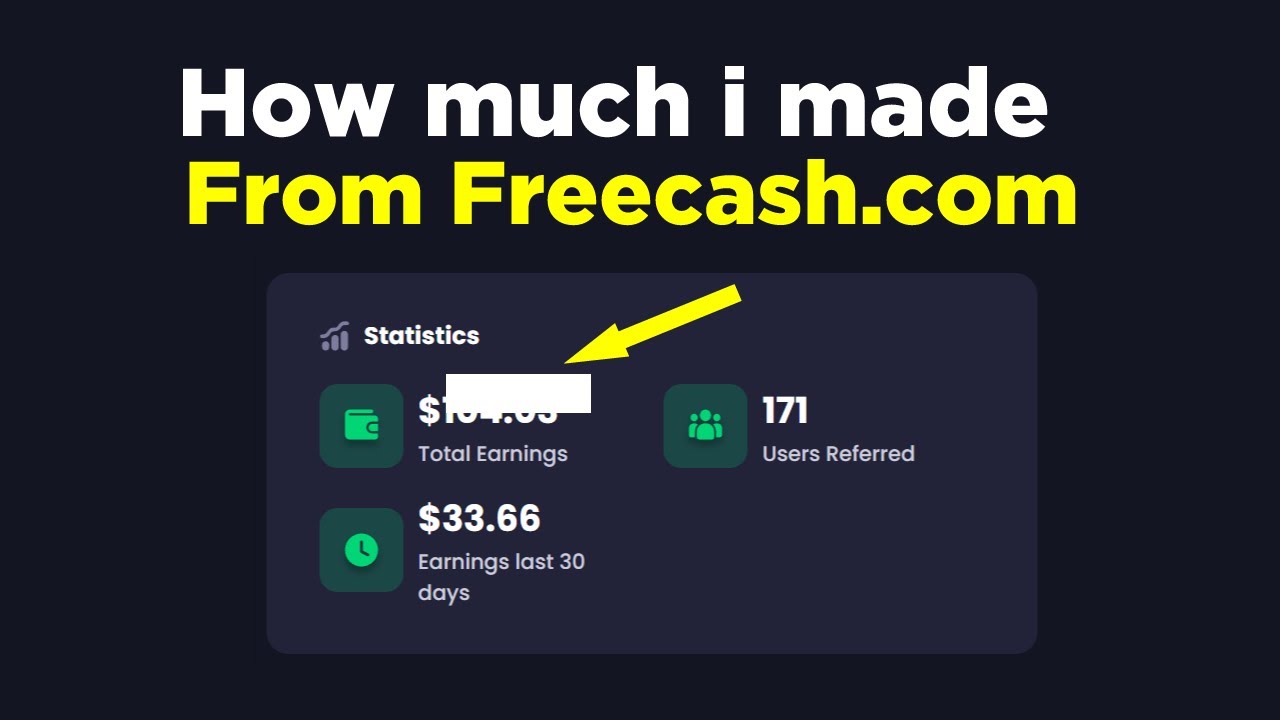 Freecash Not Shoing That I Registered For A Game How much i made on freecash app by just sharing the App to friends