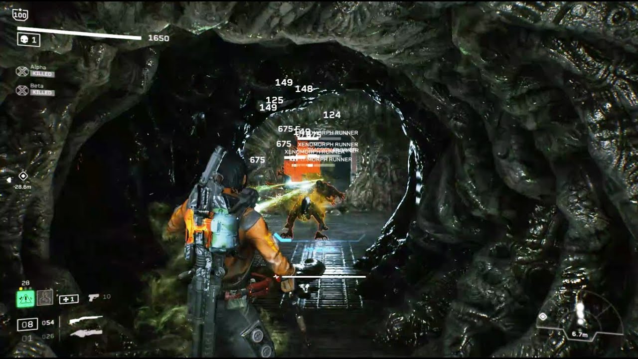 Aliens: Fireteam Elite - Lancer's New Ability - Neurotoxic Beams - Showcase