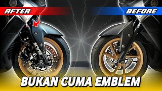 Keren Low Budget Downsize Shock Depan Nmax, Modif Shock Depan Nmax Old A Ganti Ini Nyaman Pol