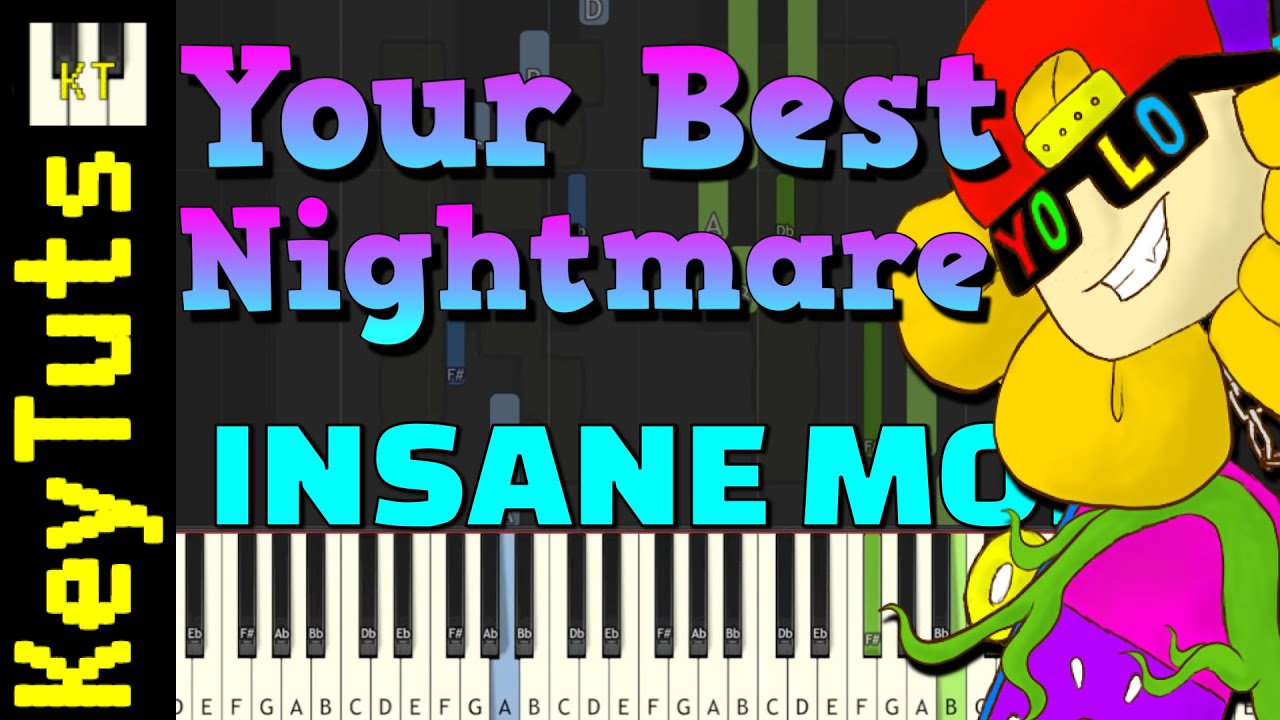 Your Best Nightmare [Underfresh - Undertale AU] - Insane Mode [Piano Tutorial] (Synthesia)