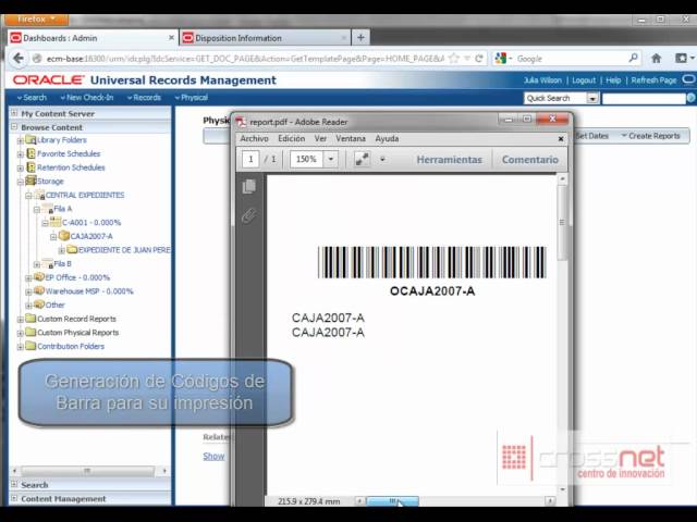 Demo Oracle WebCenter Content: Record - Manejo de Reservaciones