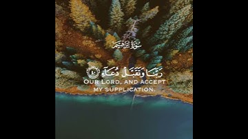 ربنا وتقبل دعاء | سورة ابراهيم | القارئ أحمد النفيس