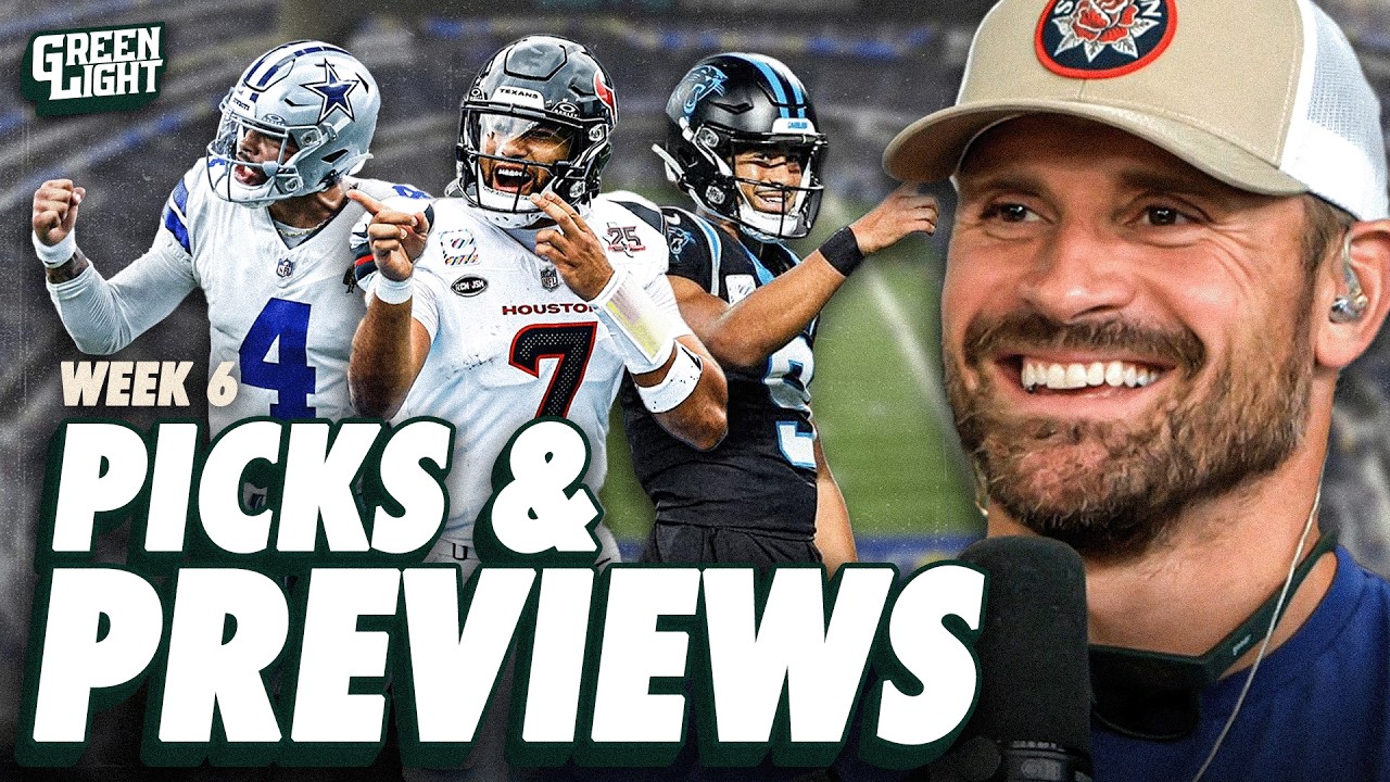 Jags-Texans Battle, Cowboys vs Packers + Eagles Opportunity vs Panthers | NFL WK6 Picks & Previews