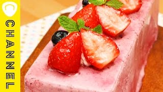 牛乳パックで作る♪ベリーアイスケーキ