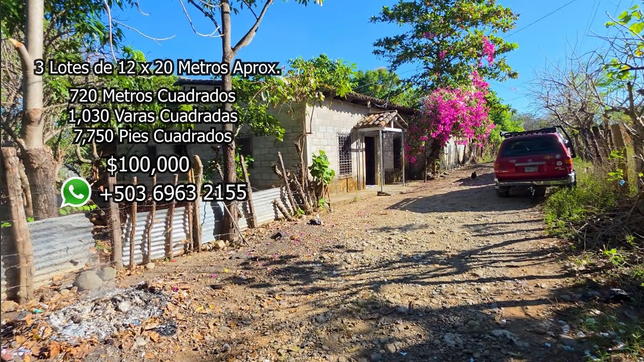 Dos Casas Con Terreno En Venta en La Nueva Concepción, Chalatenango. $100,000. CEL:+503 6963 2155