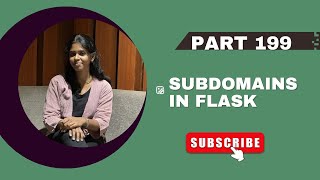 Part 199 – Subdomain in Flask | Flask Tutorial Series