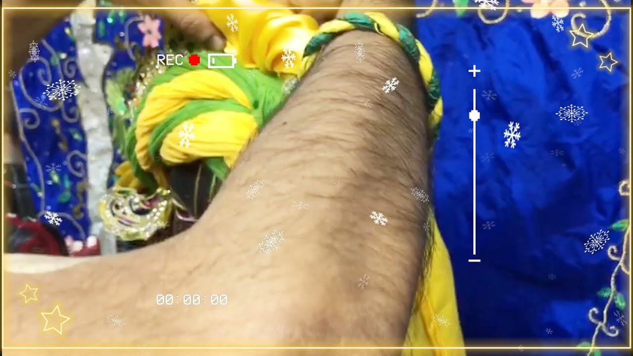 Radha Syamsundar Live Turban Tutorial-8 | Turban Making, ISKCON of Central New Jersey,Deity Dressing