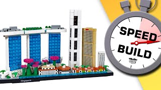 Singapore LEGO Architecture 21057 | LEGO® Speed Build Time Lapse screenshot 3