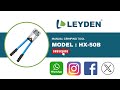 LEYDEN® HX-50B Professional 6-50mm2 Rotating Dies Hex Crimping Tool