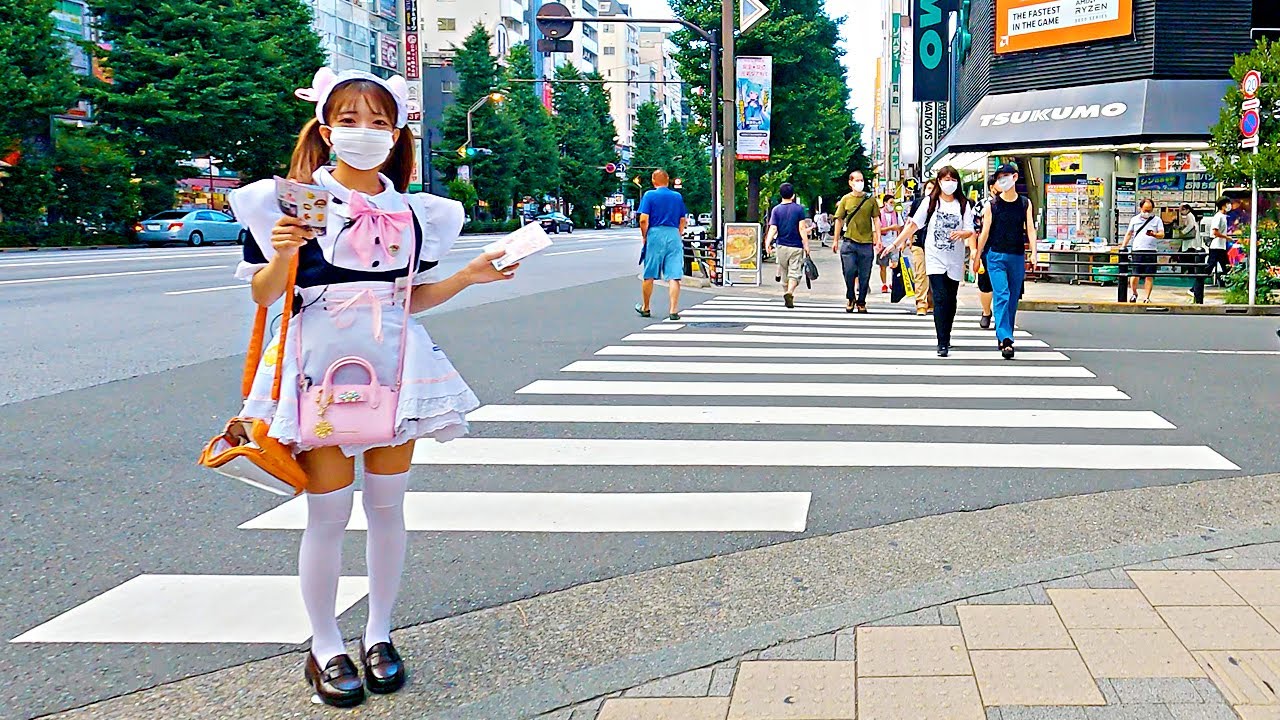 【Akihabara Walk in Tokyo】Summer Anime City【4K】