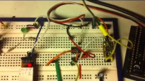 DCC RC Servo turnout controlled by a Attiny45.