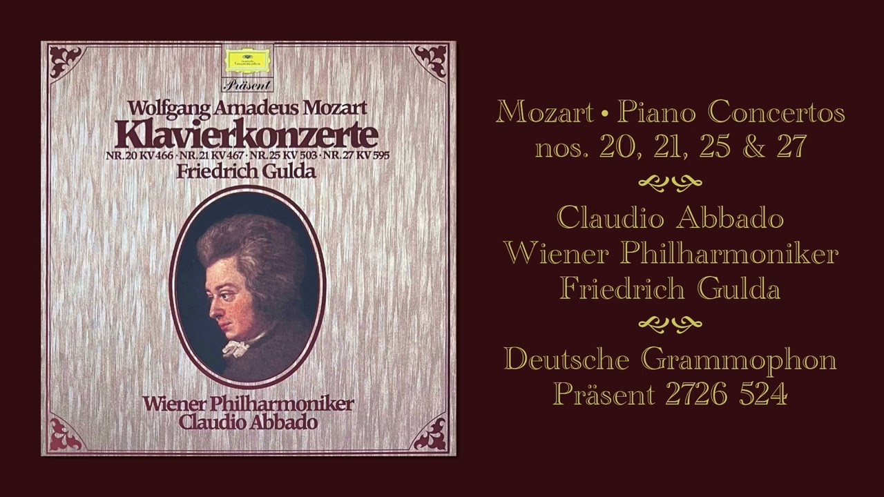Mozart: Piano Concertos nos. 20, 21, 25 & 27 | Gulda • VPO