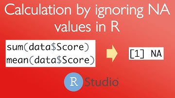 Calculation by ignoring NA values in R