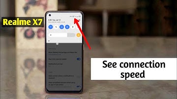 Realme X7 Internet Speed Test Status Bar Network Speed Display real time Network Speed dekhen