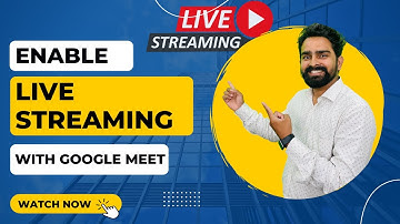 How To Enable Live Streaming using Google Meet  | Google Meet Webinar with YouTube Live Streaming