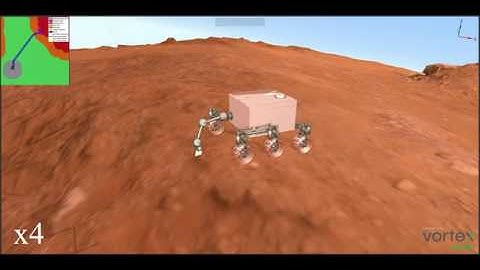 Coupled Path and Motion Planning for a Rover-Manipulator System - Simulations