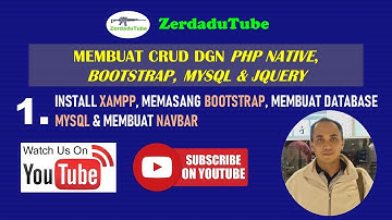 Cara membuat web CRUD dgn PHP Native, Bootstrap, Mysql & Jquery - hobi web programming (Seri#1)