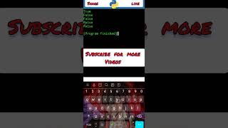 #HOW TO USING isupper() method in string..#shortsviralvideos #coding #python #programming #comment