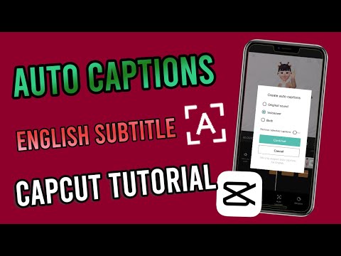 How to create English Subtitle using Auto Captions Function on CapCut