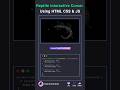 🗿 Reptile Interactive Cursor 💀 Using HTML CSS And JS #js #htmlcss #programming #animation #linux