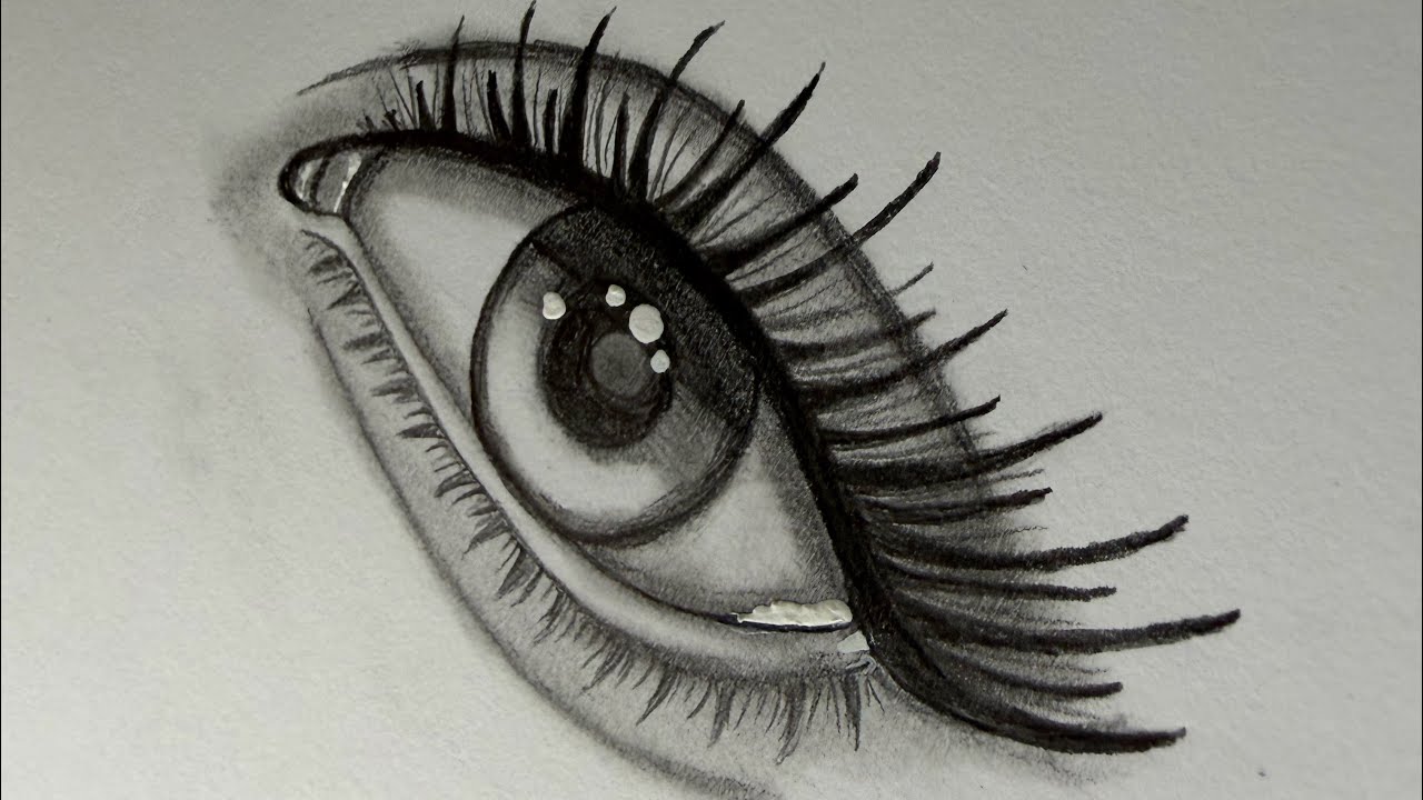 Hyper Realistic Eye Drawing | Pencil Sketch Step by Step