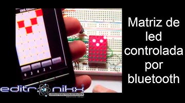 matriz de led controlada por bluetooth y appinventor