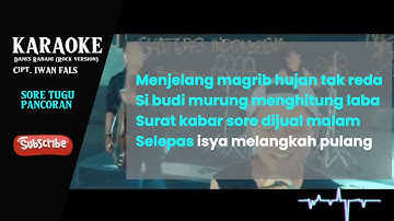 Karaoke Sore Tugu Pancoran | Rock Version by DANES RABANI | Ciptaan IWAN FALS