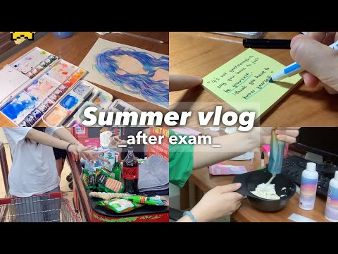 thi xong mình làm gì? | nhuộm tóc, reaction điểm, vẽ, lưu bút, họp lớp,...