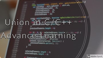 Learn Union in C/C++ in Urdu/Hindi
