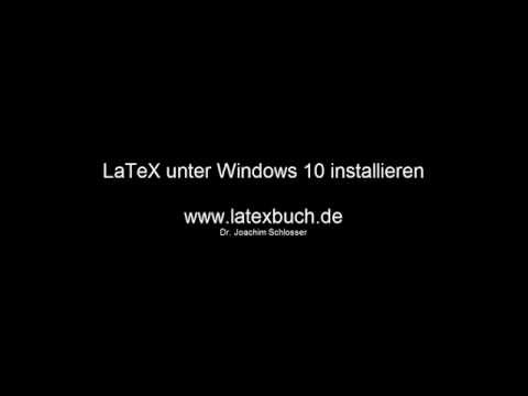 Video: Wie kann ich unter Windows in LaTeX schreiben?