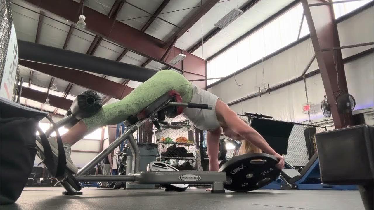 Back Extension Drop Set with Plates YouTube