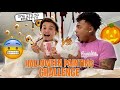 HALLOWEEN Paint &amp; Sip W/ MY BOYFRIEND at home | DIY |