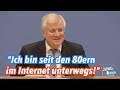 Horst seehofer ist schon seit den 1980ern im internet unterwegs