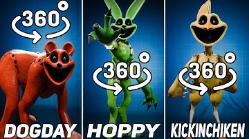 360º VR Big Monsters Smiling Critters Poppy Playtime Chapter 3 Characters FNAF AR Workshop Animation