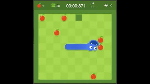 Google Snake Game-Speedrun World Record (Wall, Dice,Slow, Small )