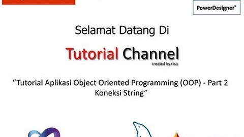 "Tutorial Aplikasi Object Oriented Programming OOP di Visual Basic.Net - Part 2 - Koneksi String"