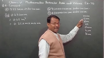 Class 5 Learning Mathematics Perimeter Area and Volume Ex 76 Part 1 By Manoj Prasad Karn.