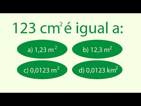 EXERCÍCIO. COMO CONVERTER CENTÍMETROS QUADRADOS PARA METROS QUADRADOS.