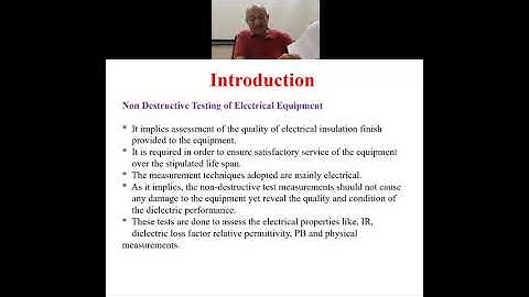 Chapter 9 Part 1: Non-Destructive Testing and Quality Control of Electrical Equipment