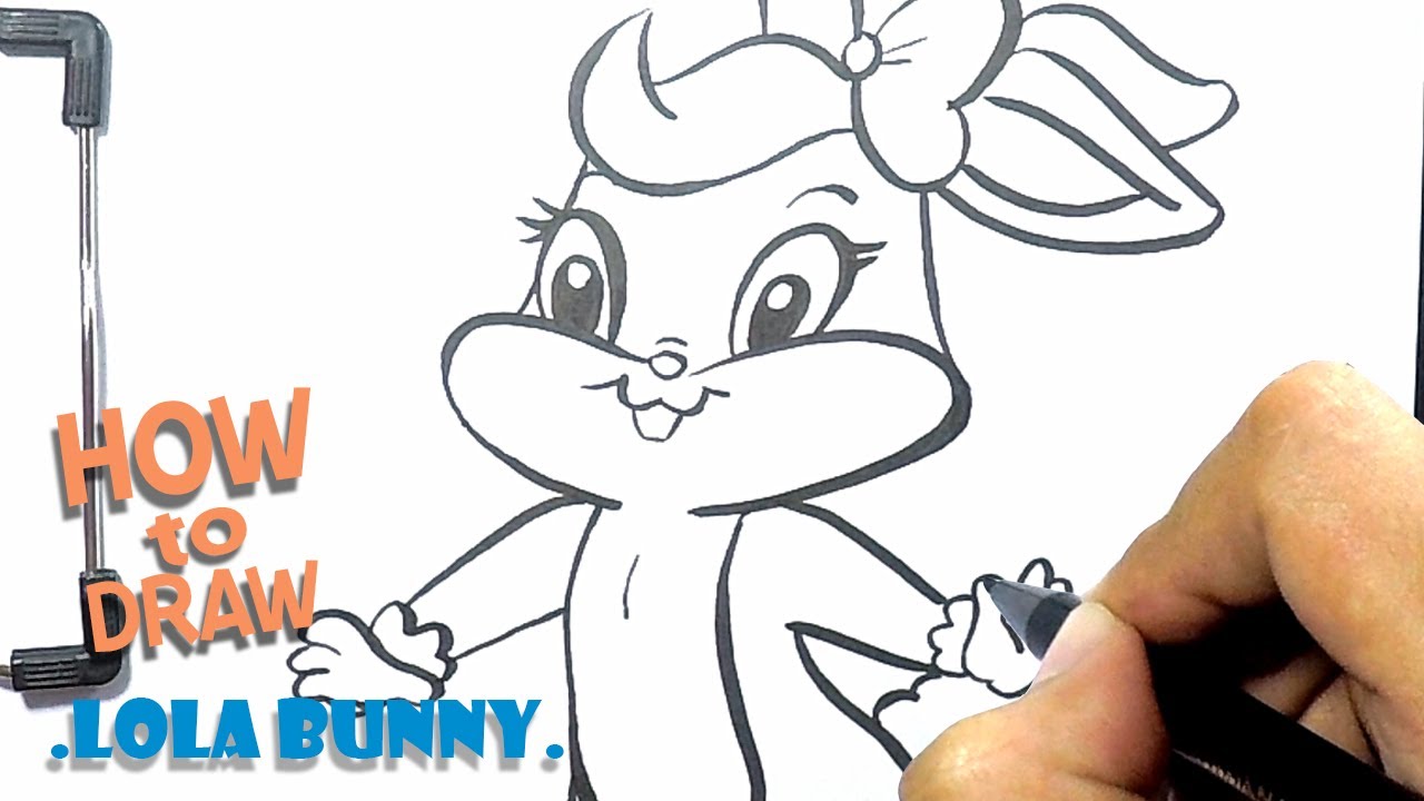 How to Draw Lola Bunny Face  Looney Tunes Characters  YouTube