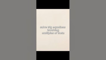 Trig equations involving multiples | Always analyze the domain first!