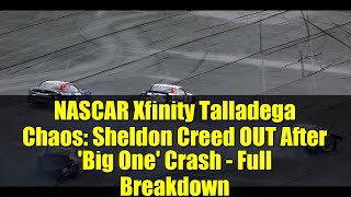 NASCAR Xfinity Talladega Chaos: Sheldon Creed OUT After 'Big One' Crash - Full Breakdown