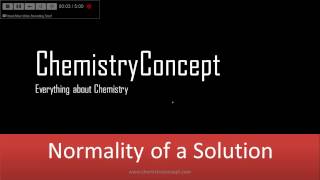 Normality of Solution - How to calculate | IIT JEE, NEET, CBSE