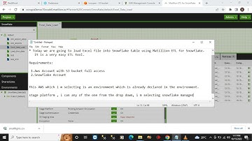 Matillion ETL - How to load Excel file in snowflake