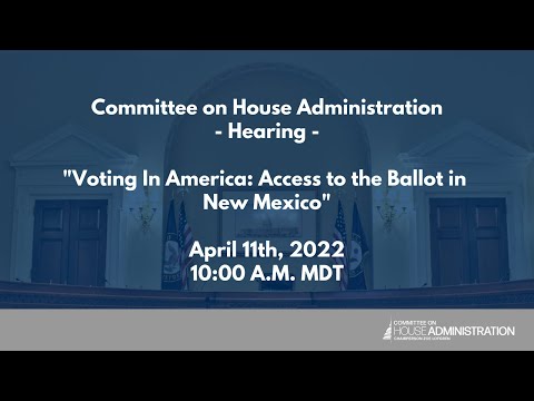 Voting in America: Access to the Ballot in New Mexico (EventID=114569)
