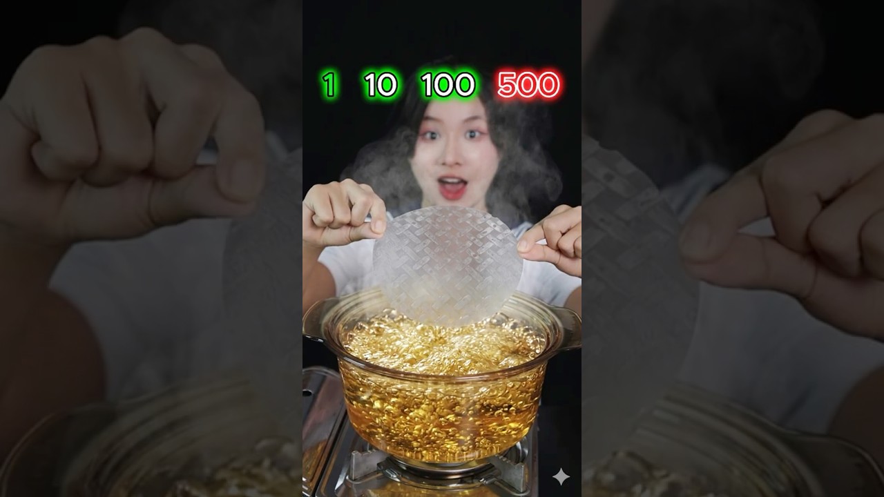 Rice Paper Vs Oil Time Challenge! ⏱️🫓🔥