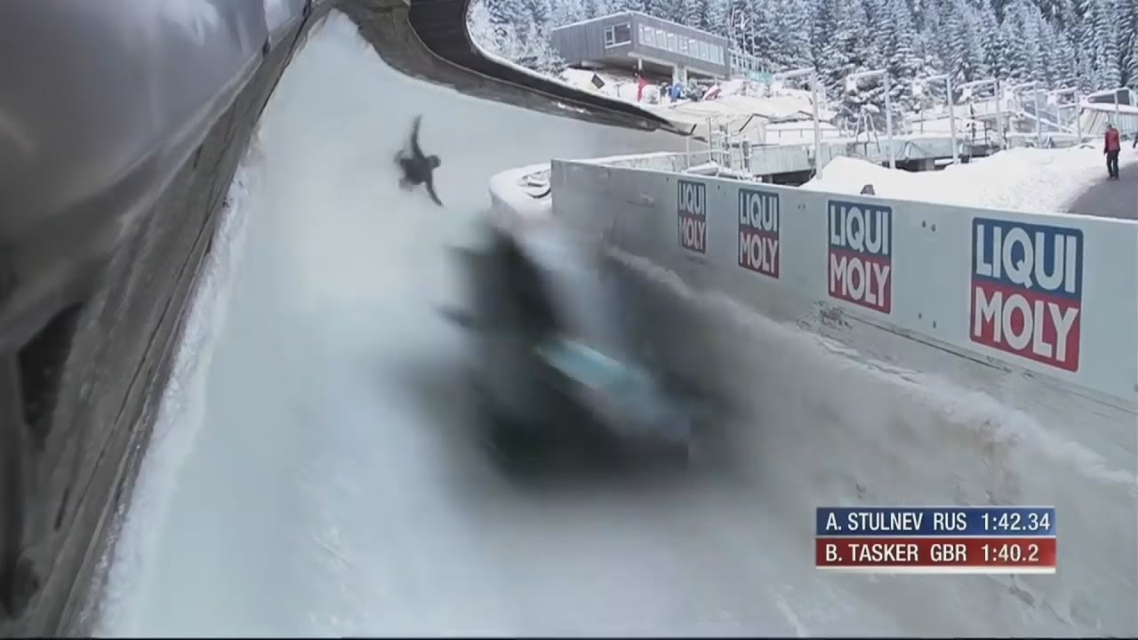 olympic bobsledding crashes but to take on me by a ha's - YouTube