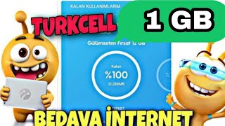 Turkcell 1GB Bedava Kazanma - Hemen 1GB Bedava İnternet Al