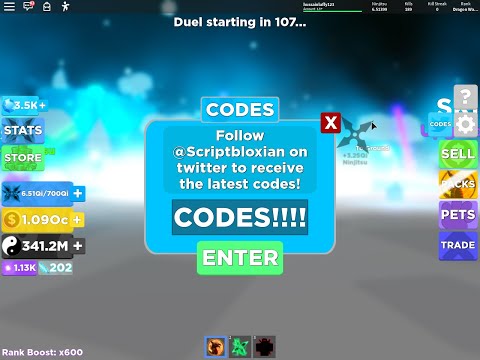Duel Arena Ninja Legends Codes Youtube - codes that work for roblox duels 3 music